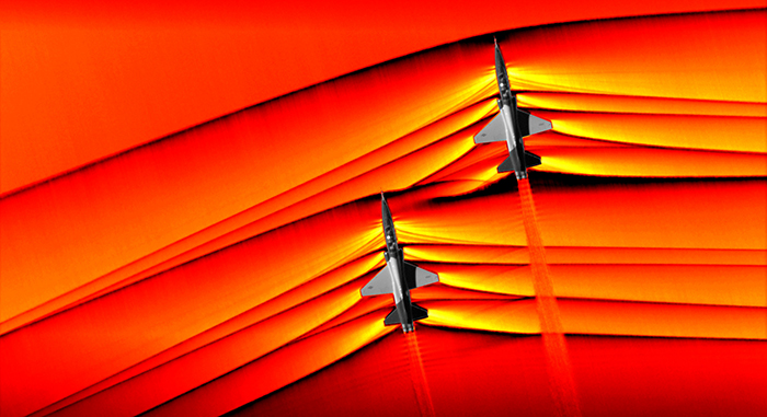 NASA Captures Images Of Supersonic Jet Shockwaves And They Are Mesmerizing