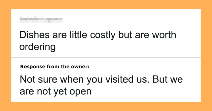 30 Of The Funniest Restaurant Comebacks To Bad Reviews