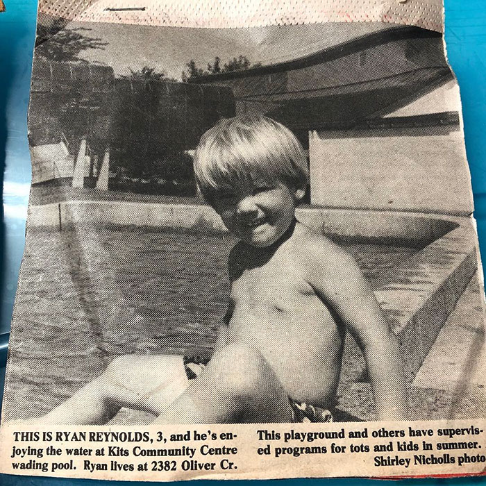 Ryan Reynolds Shares 'Creepy' Newspaper Scan Of Himself As A Three-Year-Old That Also Revealed His Exact Address