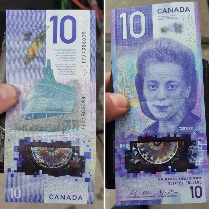 Canada's First Ever Vertical Bills Are Now In Circulation