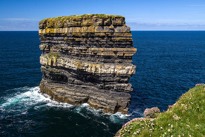 What Thousands Of Years Look Like In One Photo (Dun Briste Sea Stack, Downpatrick Head, Co. Mayo, Ireland)