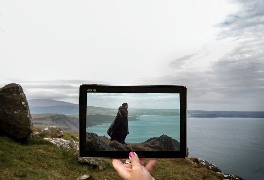 Jon Snow Brooding In The Stunning Scenery Of Fair Head, Northern Ireland