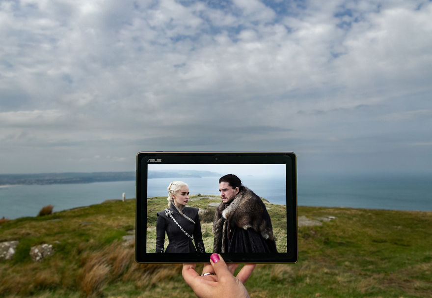 Khaleesi And Jon Snow At Fair Head, Northern Ireland