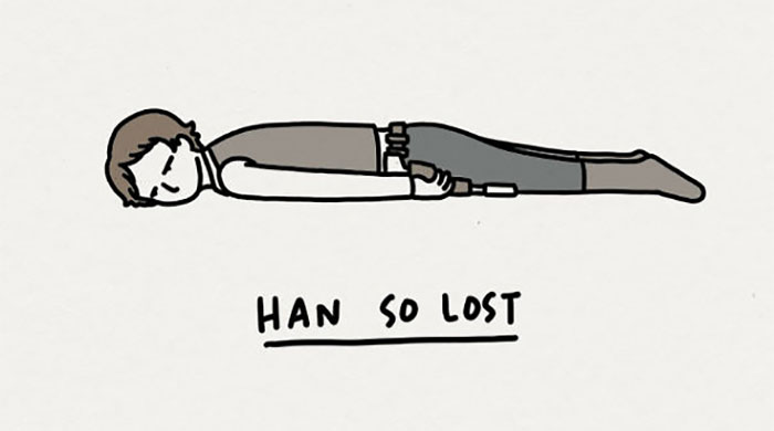 I Drew 17 Silly Puns That Show Tired Characters From Star Wars