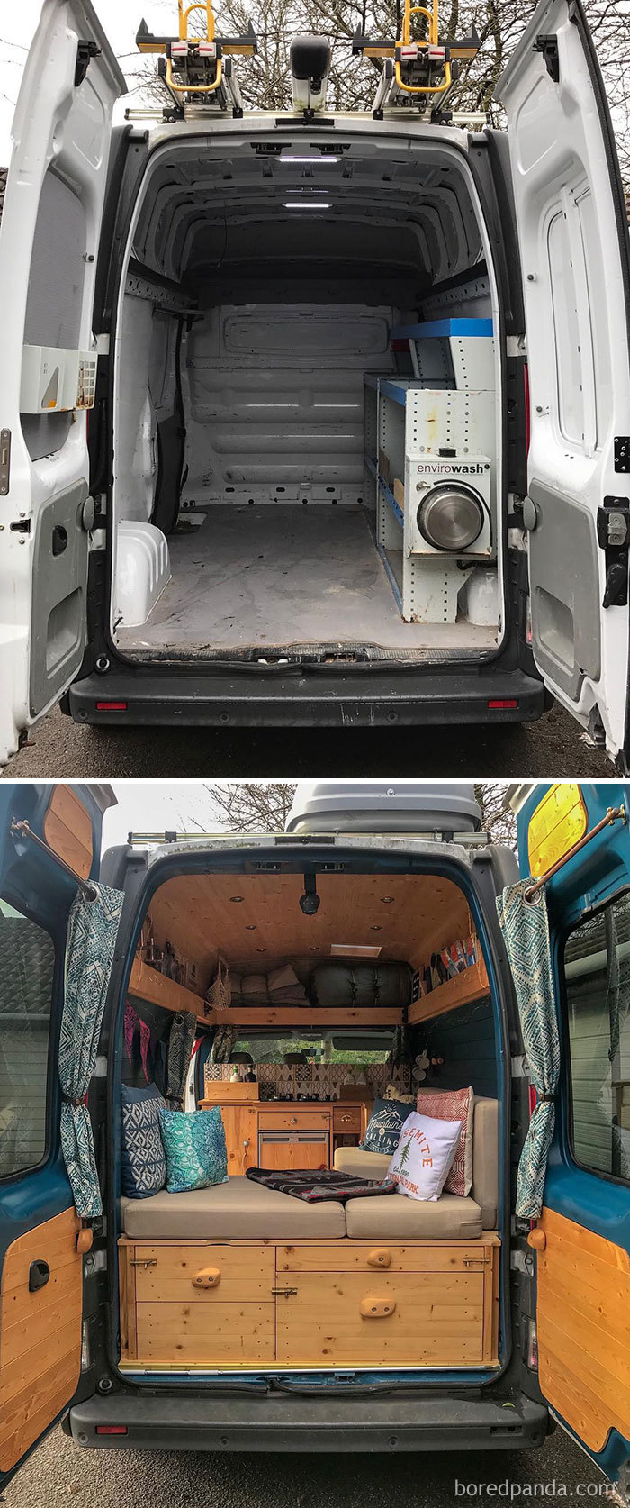 Then And Now. It’s 2 Years To The Day Since We Picked Up Our Little Van. Looks A Wee Bit Different Now