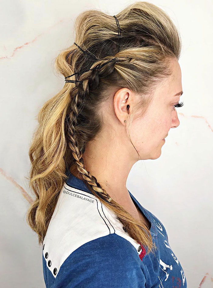 Had Such A Blast Creating This Viking Up-Do For My Client