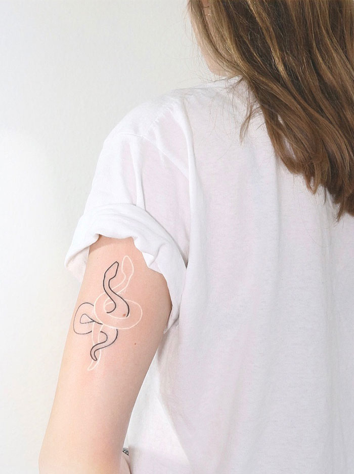 In Love With White Ink Tattoos