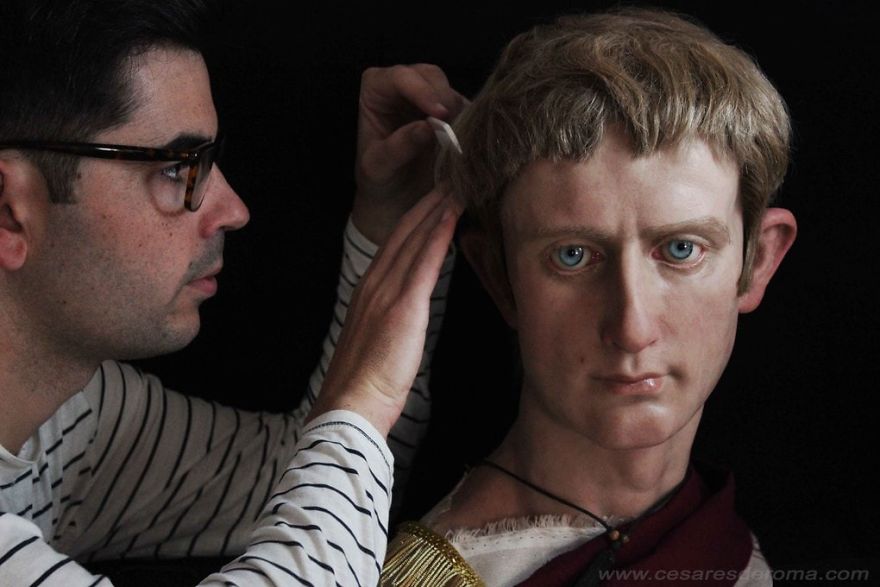Spanish Artist Recreates Famous Roman Emperors Through His Realistic Sculptures