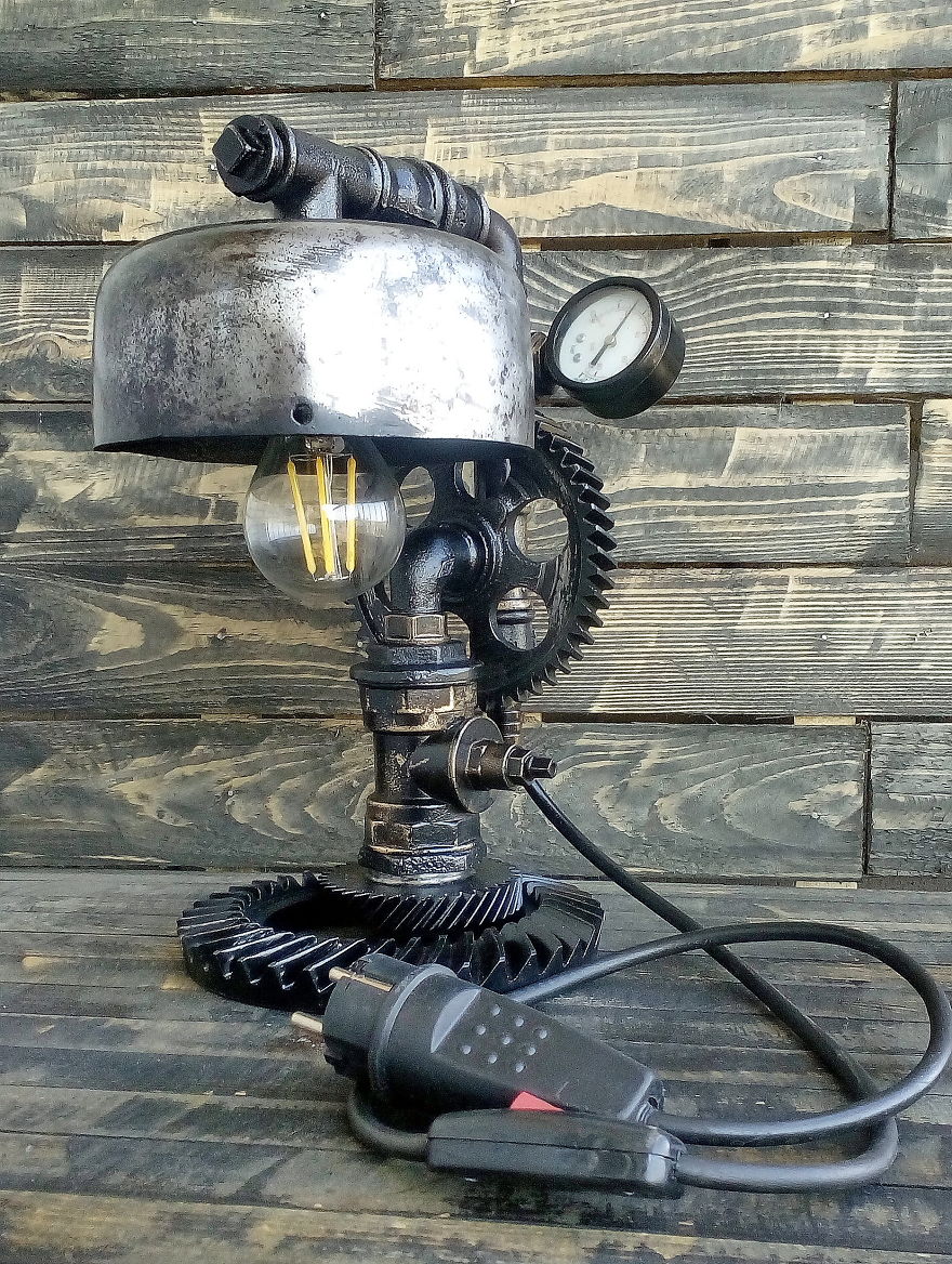 Contemporary Rustic Industrial Lamp Game Of Thrones, Targaryen Gift Vintage Edison Bulb Lamp Industrial Design Lamps Industrial Edison Lamp Punk Lamp Etsy Gifts Lamp Rustic Lamp Rustic