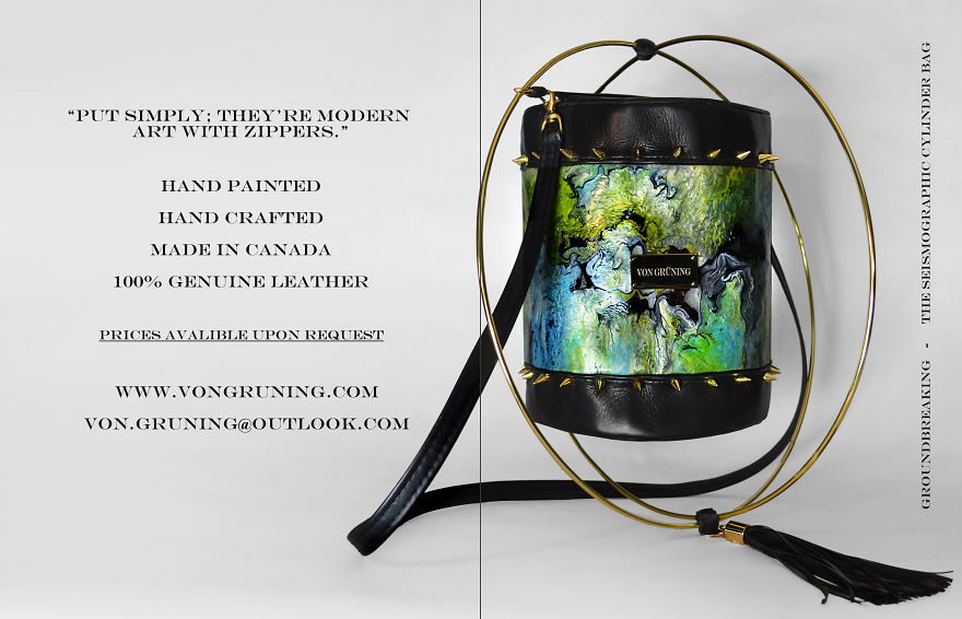 I Hand-Paint These Wild Leather Handbags
