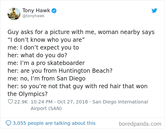 12 Hilarious Times People Didn’t Realize They Were Talking To Tony Hawk (New Tweets)