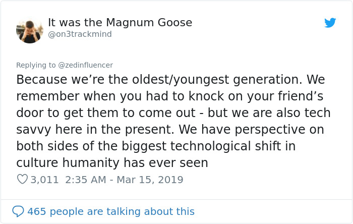 Guy Lists Why Millennials Are 'The Most Unique Generation Of All Time' And His Twitter Thread Goes Viral