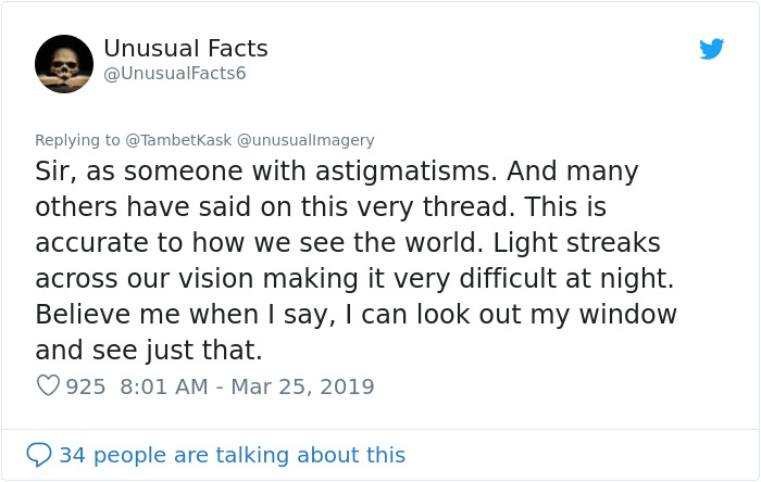 People Are Realizing They Have Astigmatism After This Comparison Photo Goes Viral