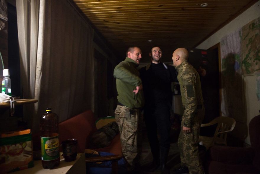 Drinking With The Soldiers In Donbas, Ukraine