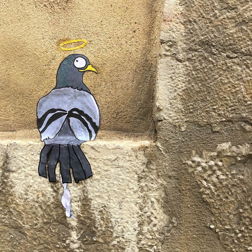 French Artist Sees Urban Spaces Like No One And Spreads Humor Through Them With His Art