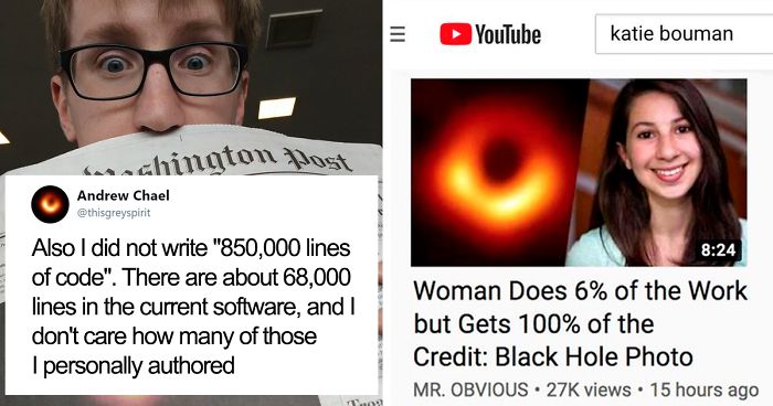 Dr. Katie Bouman Gets Accused Of Taking All The Credit For Black Hole Pic, Her Male Colleague Clears The Air On Twitter | Bored Panda