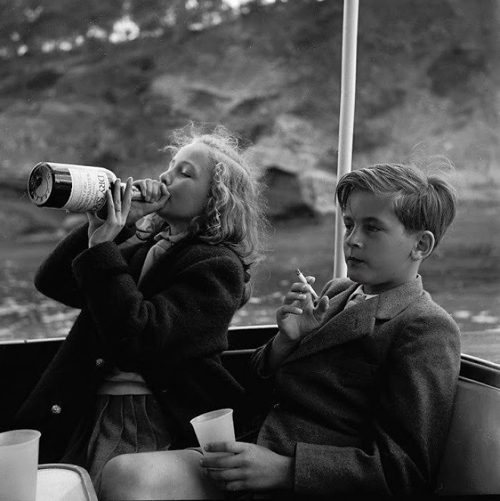 Princess Yvonne And Prince Alexander In Germany, 1955
