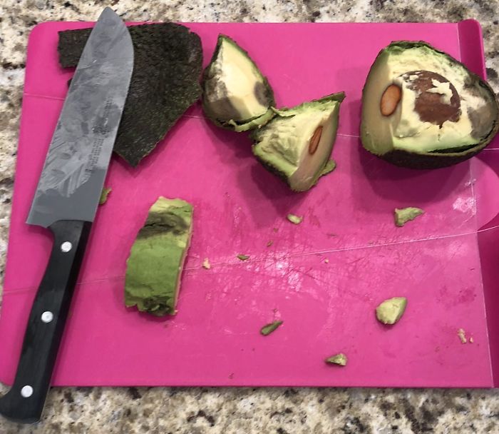 The Way My Wife Cut Up This Avocado For My Daughter For Lunch