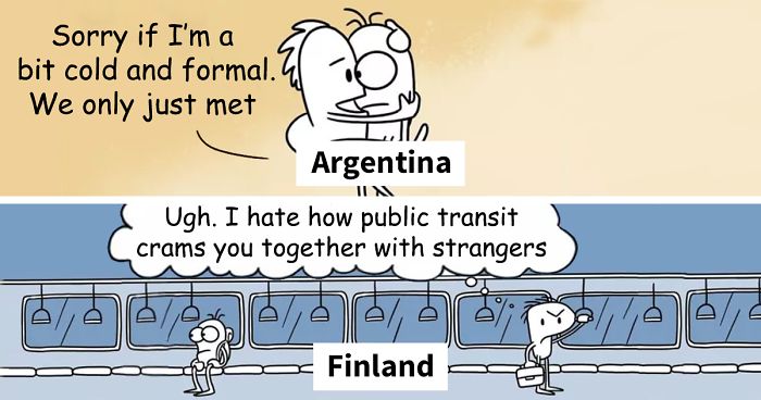 Artist Hilariously Illustrates The Differences Between Different Countries And Languages In 30 Comics