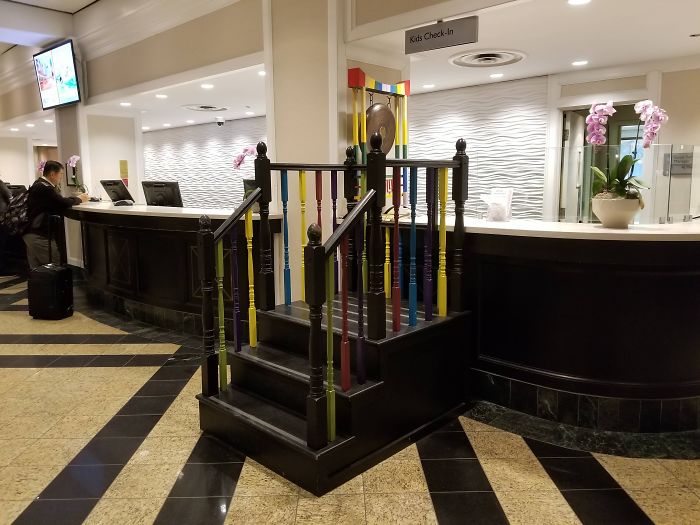 My Hotel Has A Check-In Area Specifically For Kids