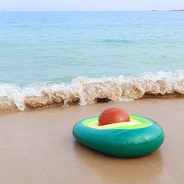 An Avocado-Shaped Pool Float With Removable Pit Is A Thing And People Are Happy It Doesn't Turn Brown Overnight
