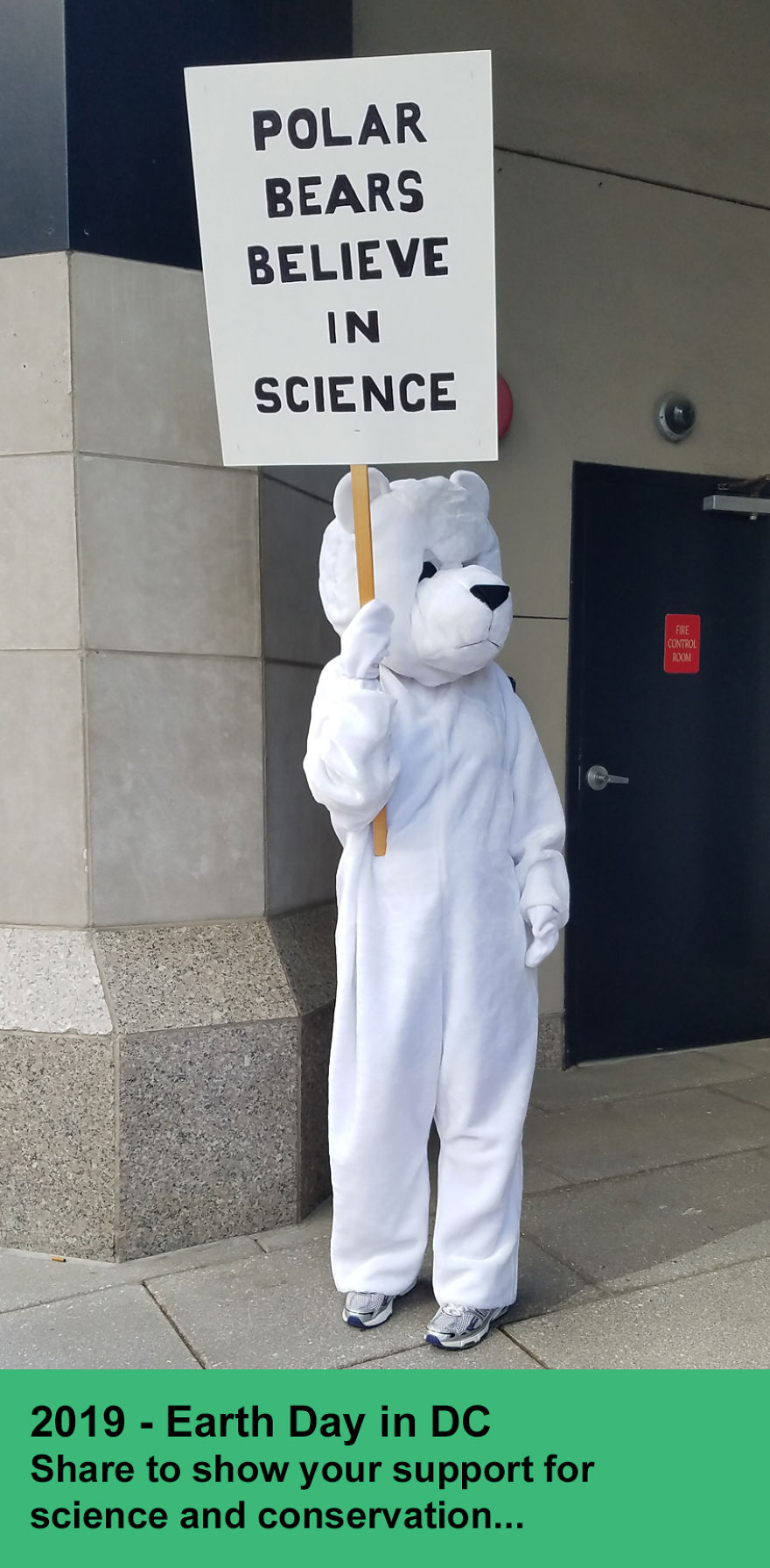 A Polar Bear Activist Hugs Earth Day&rsquo;s Original Organizer Denis Hayes When He Appeared In Dc To Announce The Launch Of Earth Day As A Global Organization, Mobilizing 200 Million People In 141 Countries.
