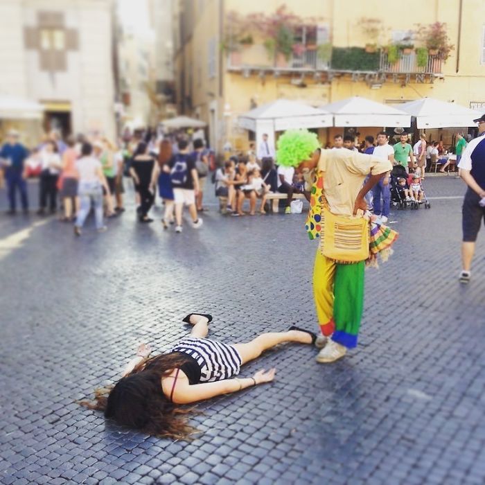 Stefdies On The Clown's Turf In Rome