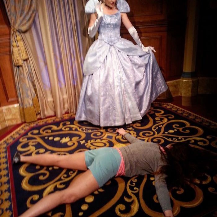 Stefdies In Front Of Cinderella