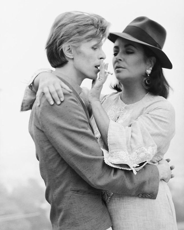 David Bowie And Elizabeth Taylor, 1975