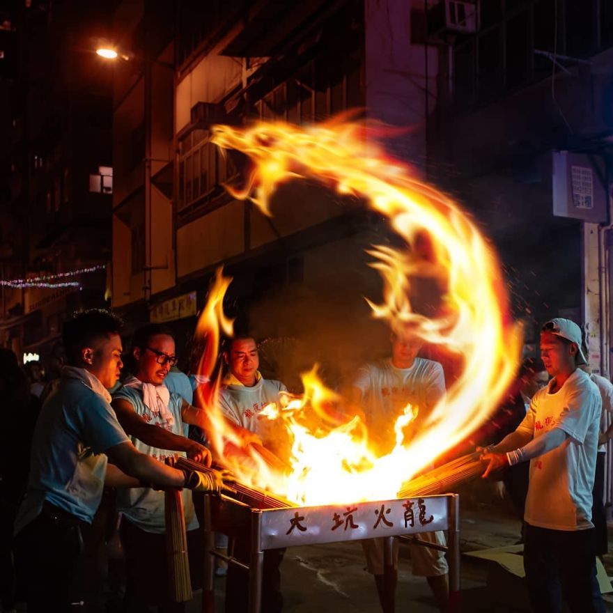 To Be Part Of The Fire Dragon Dance, You Must Be Fireproof! 
