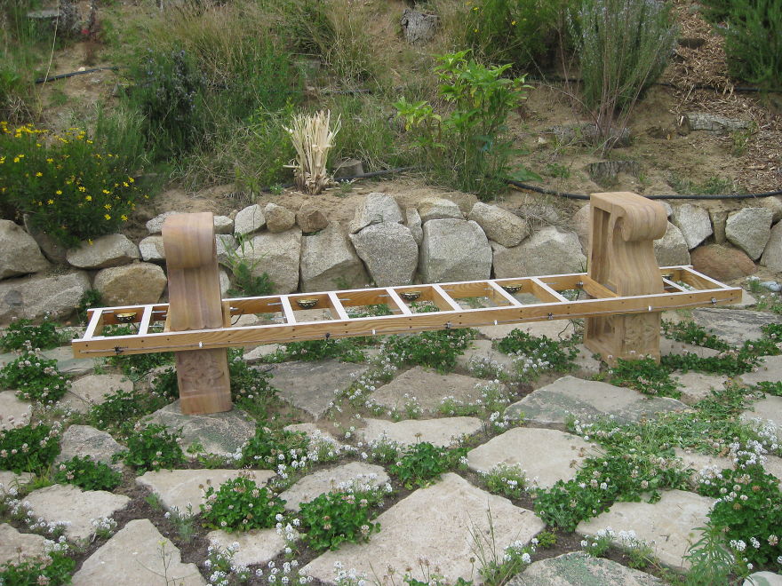 I Built A Meditation Bench In The Garden