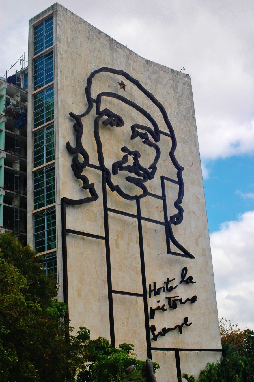 Portrait Of Ernesto Che Guevara, Plaza De La Revolución