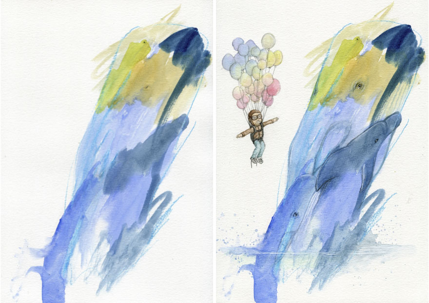 I Collaborate With My 3-Year-Old And 7-Year-Old To Create Imaginative Illustrations