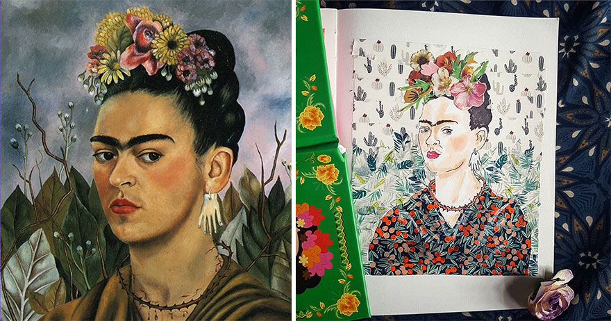 Self Portrait Dedicated To Dr Eloesser - Frida Kahlo