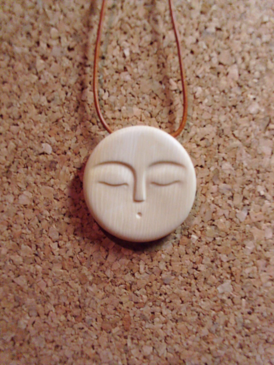 Moon Chain Made Of Mammoth Ivory