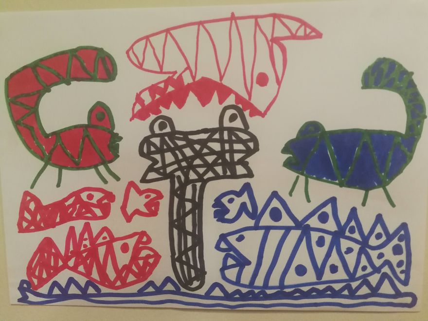 I Submitted My Kid's Drawing To My Monsta Project And Got More Than Expected