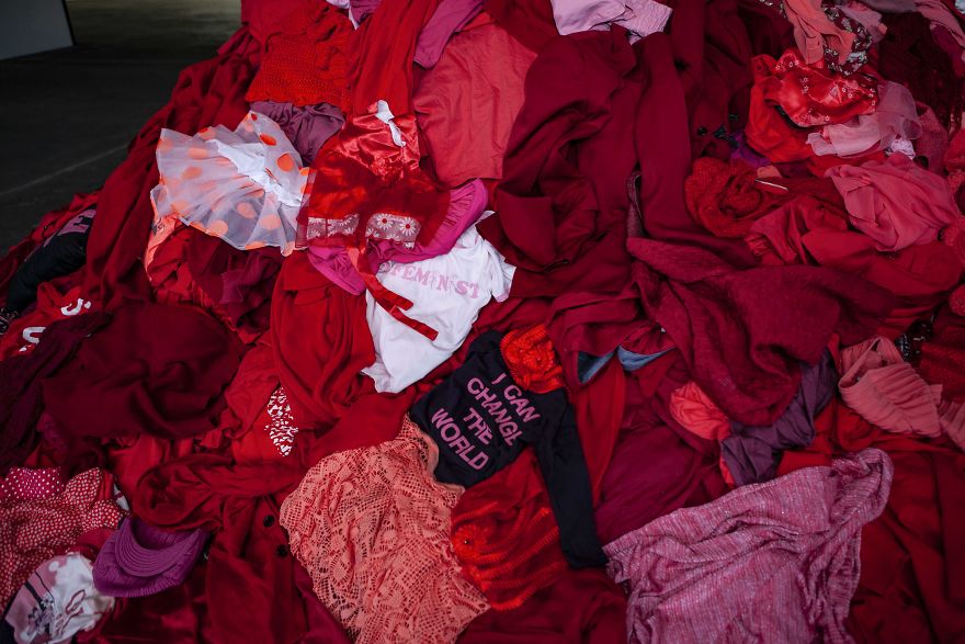 I Turned 3000 Kilograms Of Clothing Destined For Landfill Into An Art Installation