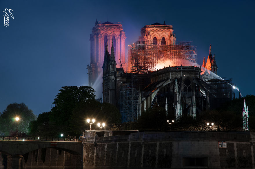 Even On Fire, Notre-Dame Is Magnificent