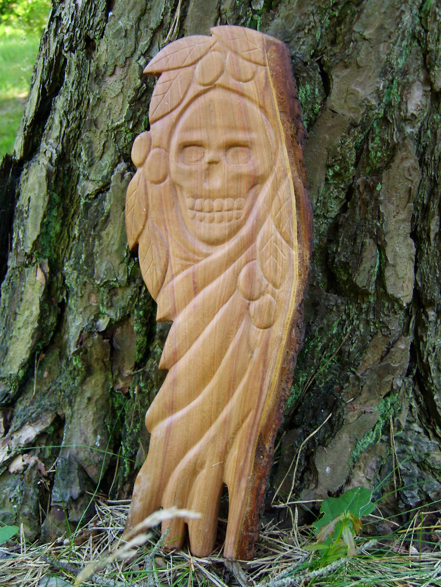 I Carve Wooden Figures And Ritual Objects