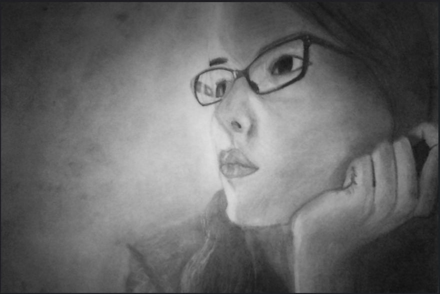 2 Portraits I Drew In Graphite Pencils