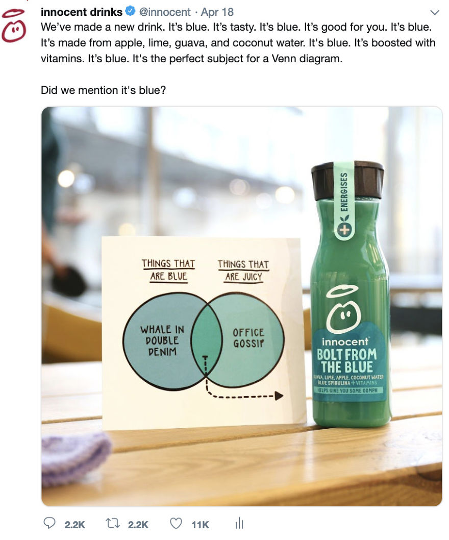Blue Or Green? Smoothie Company Spends 4 Days Arguing With The Internet About The Colour Of Their New Juice.