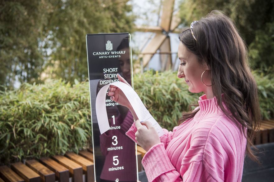 Swap Smartphone Scrolling For Bite-Size Reads With Canary Wharf’s Short Story Stations