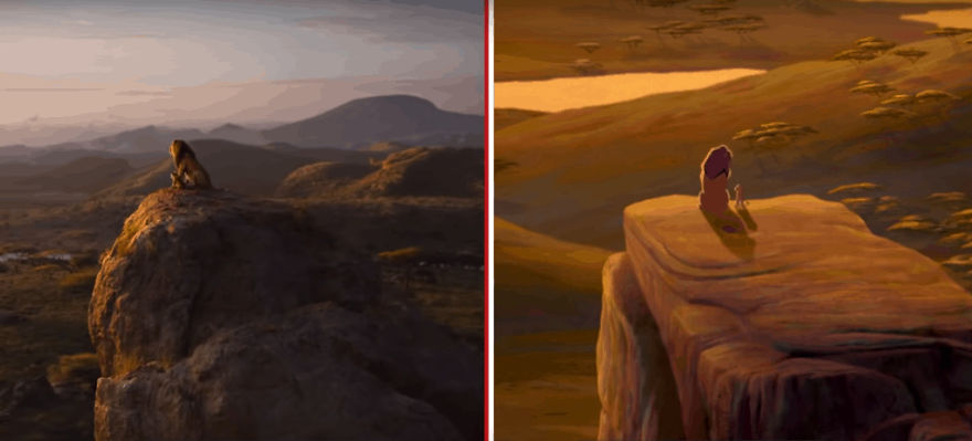 The Internet Has A Frame-By-Frame Comparison Of The New Lion King Trailer With The Original Drawing