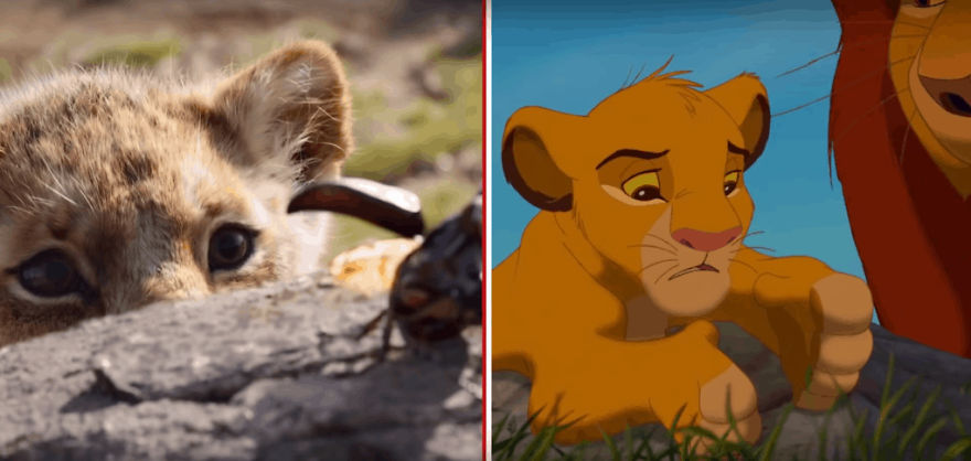 The Internet Has A Frame-By-Frame Comparison Of The New Lion King Trailer With The Original Drawing