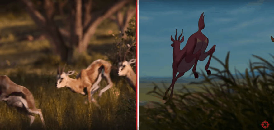 The Internet Has A Frame-By-Frame Comparison Of The New Lion King Trailer With The Original Drawing