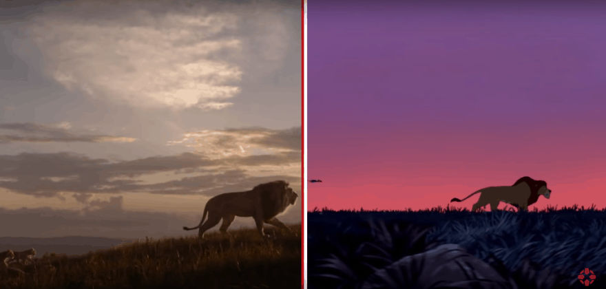The Internet Has A Frame-By-Frame Comparison Of The New Lion King Trailer With The Original Drawing