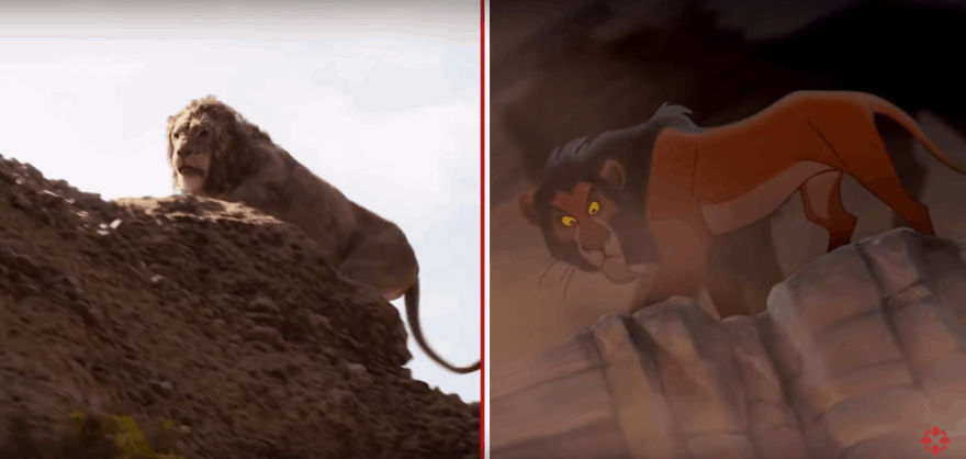 The Internet Has A Frame-By-Frame Comparison Of The New Lion King Trailer With The Original Drawing