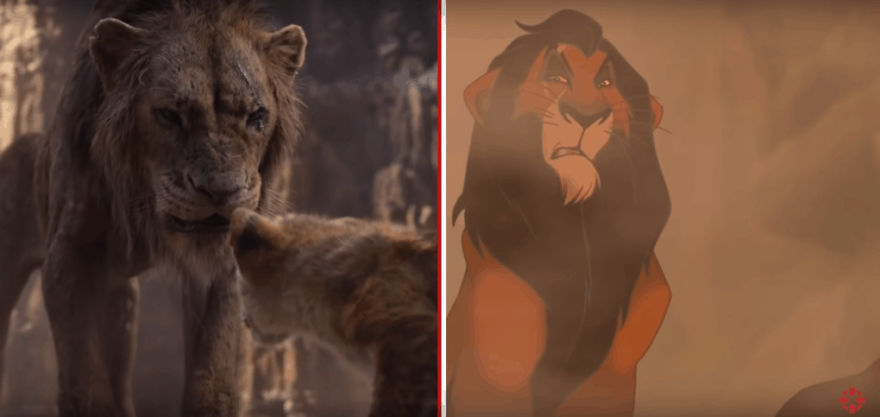 The Internet Has A Frame-By-Frame Comparison Of The New Lion King Trailer With The Original Drawing
