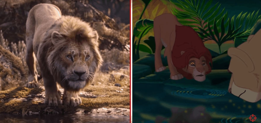 The Internet Has A Frame-By-Frame Comparison Of The New Lion King Trailer With The Original Drawing