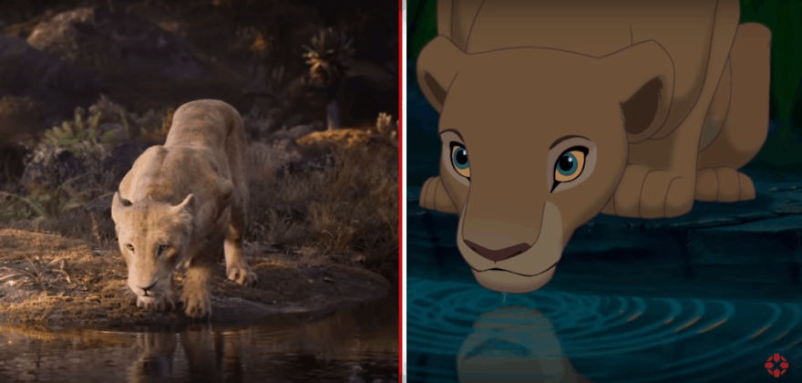 The Internet Has A Frame-By-Frame Comparison Of The New Lion King Trailer With The Original Drawing